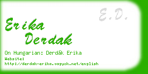 erika derdak business card